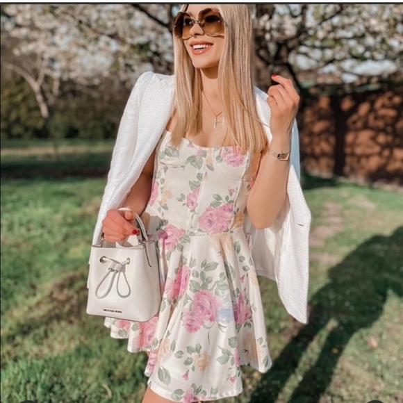 NWT ZARA *  Floral Corset Bustier Dress - Picture 4 of 12